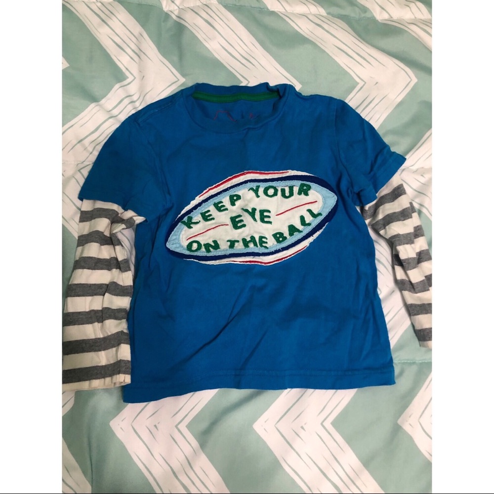 Mini Boden boys long sleeve shirt 🏈